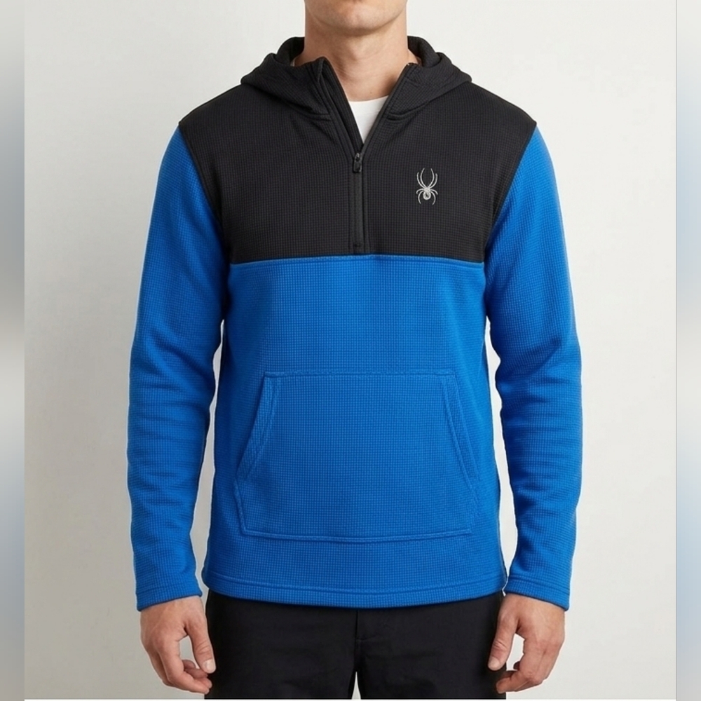 NWT Spyder Quarter Zip Fleece Lined Hoodie